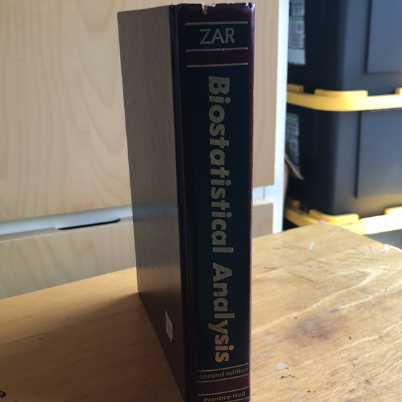 Biostatistical Analysis: Second Edition by Zar, Jerrold H. Hardback Book - Picture 8 of 15